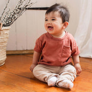 Drop Shoulder Infant Boy Tee Set